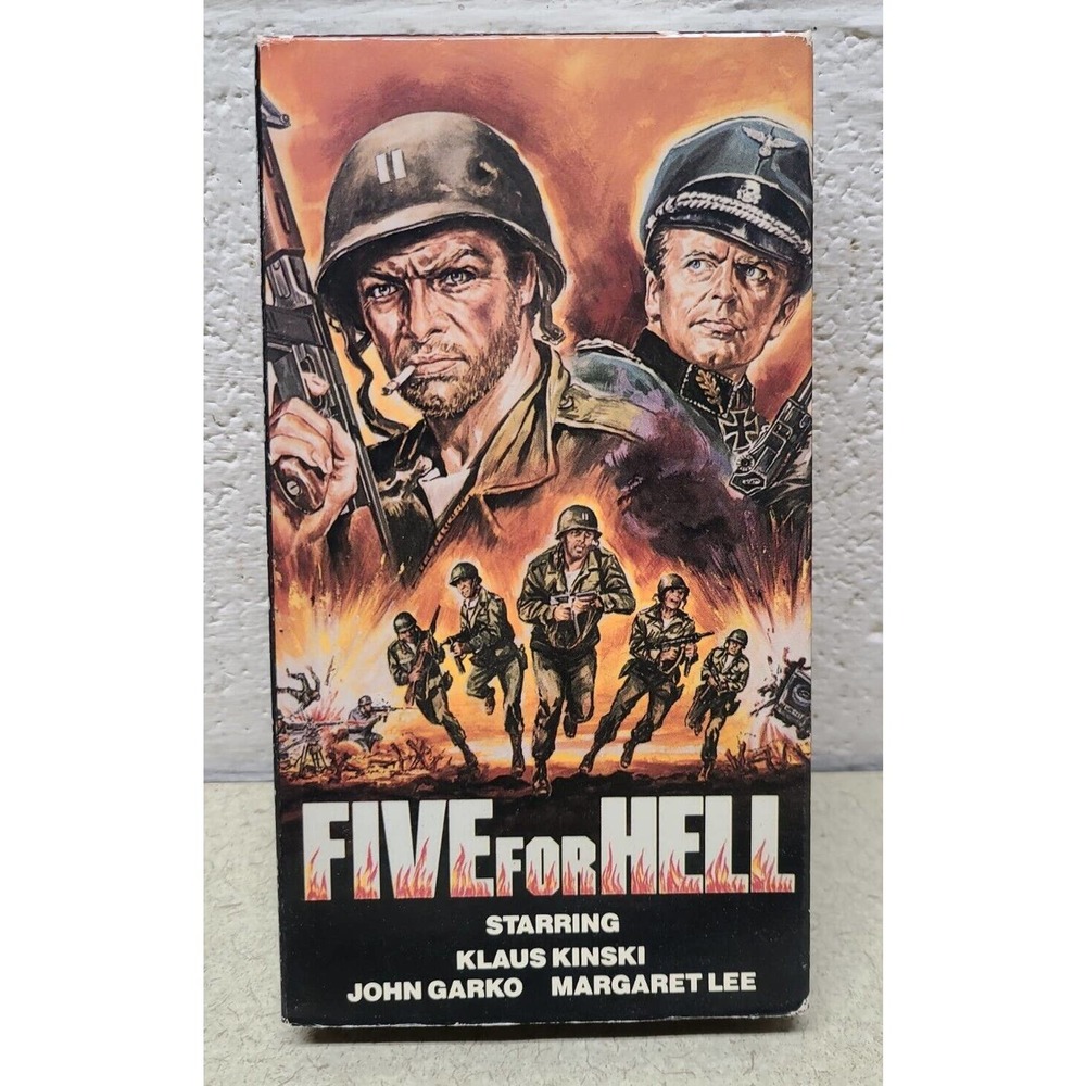Five for Hell Trans World VHS Klaus Kinski John Garko War Movie